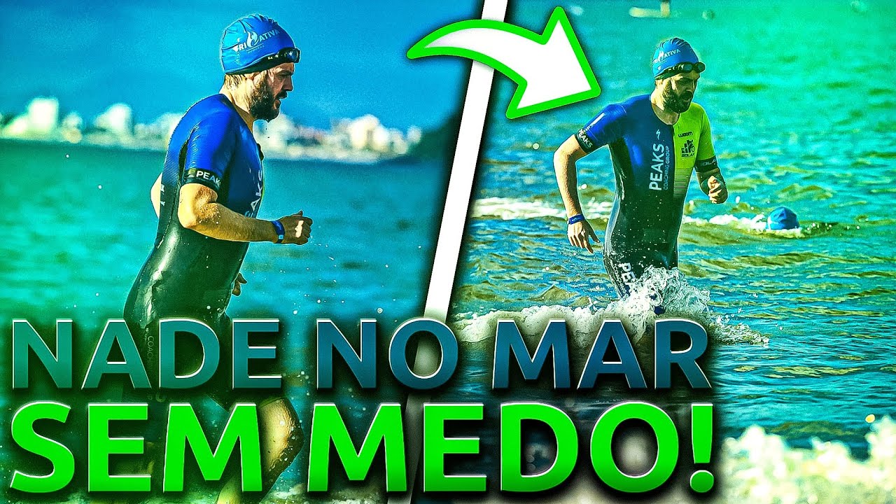 COMO PERDER O MEDO DE NADAR NO MAR em um triathlon! Primeiro triathlon
