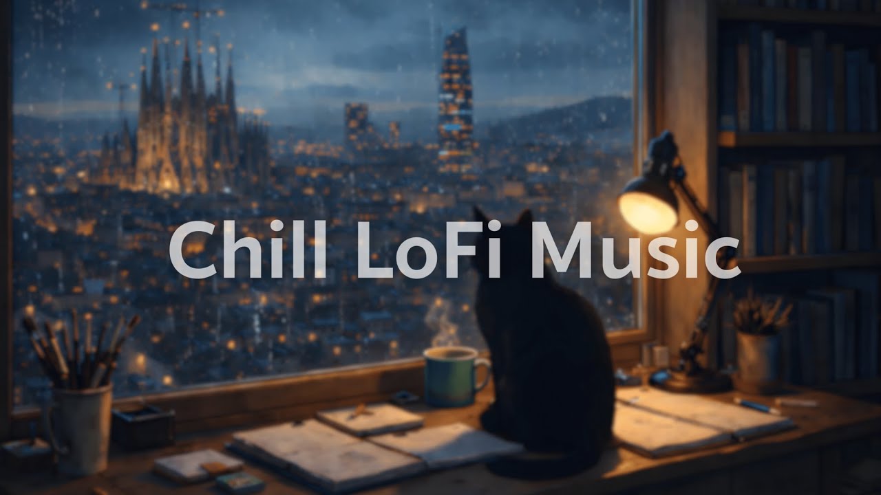 Cozy LoFi Chill 1 Hour ☕ Rainy Night Music for Study, Work & Relax 4k ...