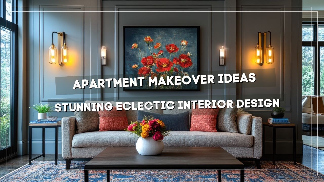 View of Renter Friendly Apartment Makeover with Stunning Eclectic Interior ...