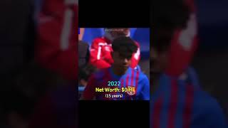 Lamine Yamal net worth evolution #networth #evolution #football #throughtheyears #shorts