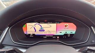 Carplay and Android Auto on Virtual Cockpit Audi (2018-2021)