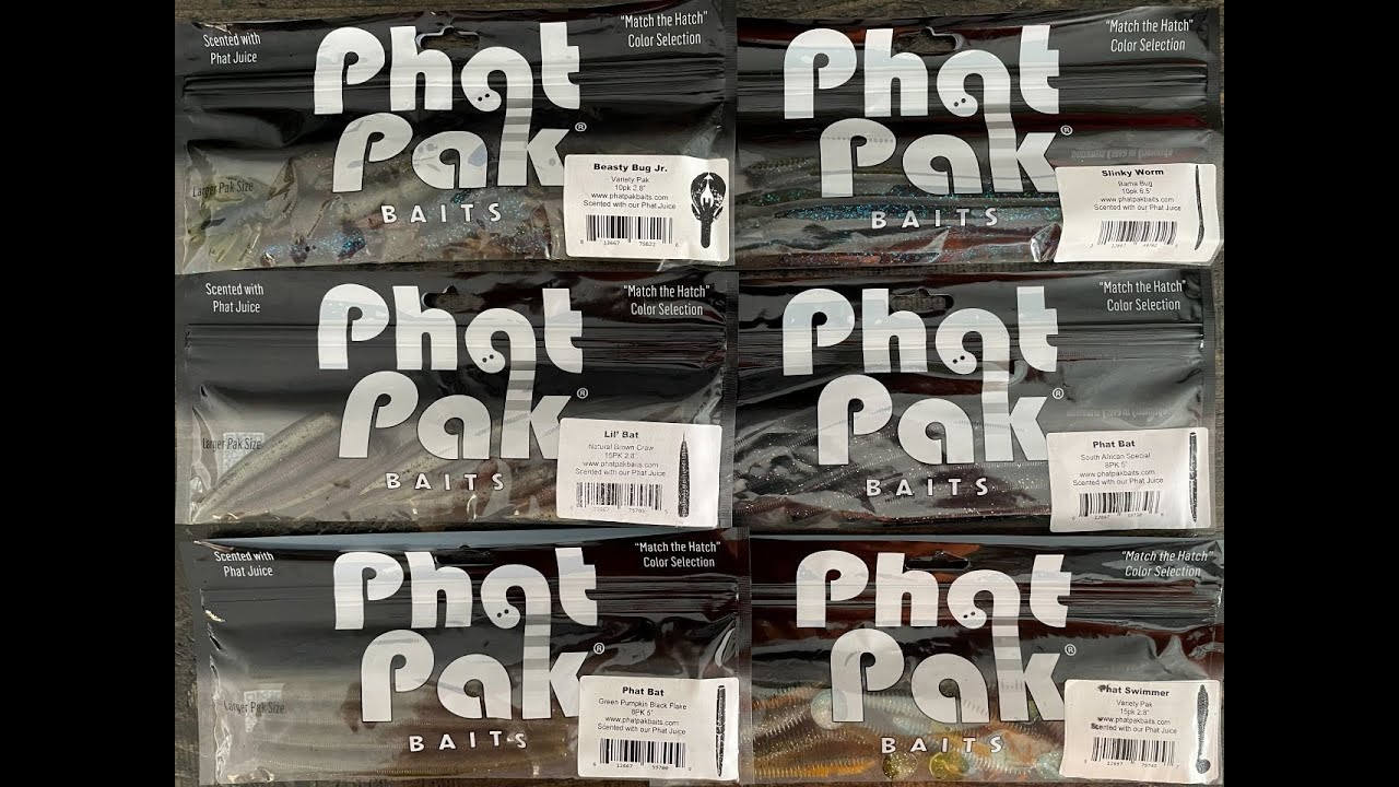 Phat Pak Baits - Large Packages and Great Colors