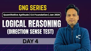 GNG Quantitative Aptitude | Day 4 | Logical Reasoning (Direction Sense Test) | CAF | Jan 2026
