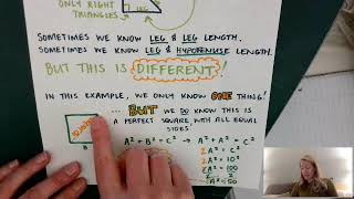 Pythagorean Theorem with Perfect Squares