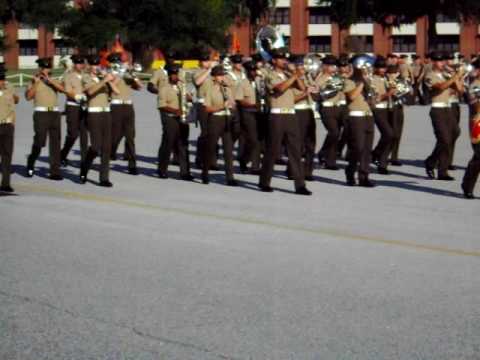 3rd BN India Co Platoon 3080 marching around MCRD Parris Island Oct 9 2009