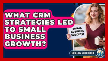 What CRM Strategies Led To Small Business Growth? - Small Biz Success Hub