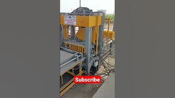 12Bricks Automatic Fly ash Brick Making Machine | Automatic Block Machine #shorts