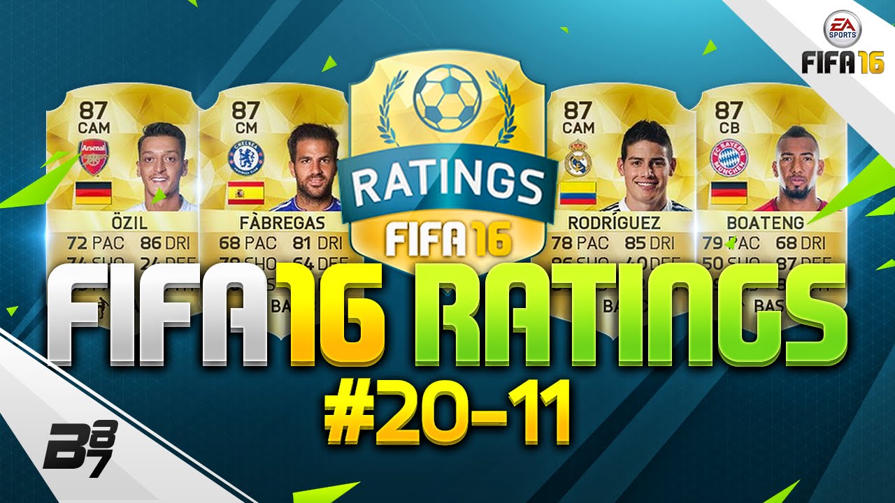 OFFICIAL FIFA 16 PLAYER RATINGS! 20-11 w/ 87 JAMES RODRIGUEZ!! #FIFA16Ratings お嬢様
