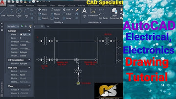 AutoCAD Single Line Diagram Drawing Tutorial for Electrical Engineers, Electronic Telecommunication