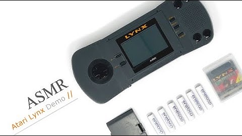 ASMR Atari lynx video game handheld demo