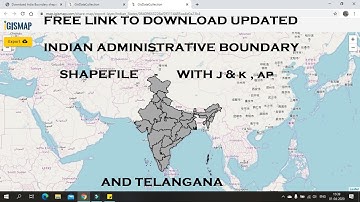 Free Download - Updated India State Boundary - J&K, AP &Telangana| Indian Constituencies Shapefile