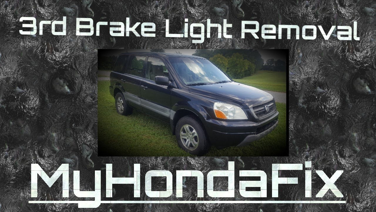 3rd Brake Light Removal / Bulb Replacement (Quick Video) Honda Pilot 03