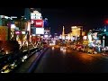 Driving on Las Vegas Boulevard  at Night  in 4K