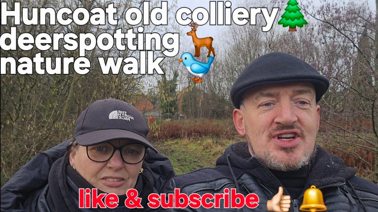 Nature walk around Huncoat colliery Lancashire 
