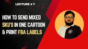 Amazon FBA Shipment Plan Tutorial | How to Send Mixed SKUs in One Carton & Print FBA Labels