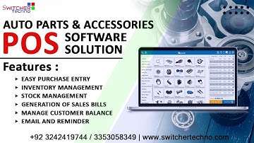 Auto Parts & Accessories POS Software - Pakistan # 1 Retail POS Software