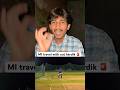 Hardik pandya left Mumbai Indians #shorts