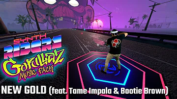 New Gold feat. Tame Impala & Bootie Brown by GORILLAZ | Meta Quest 2 Mixed Reality | Synth Riders VR