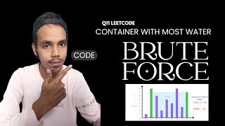 LeetCode 11 | Container With Most Water | Step-by-Step Brute Force Code Solution (C++)