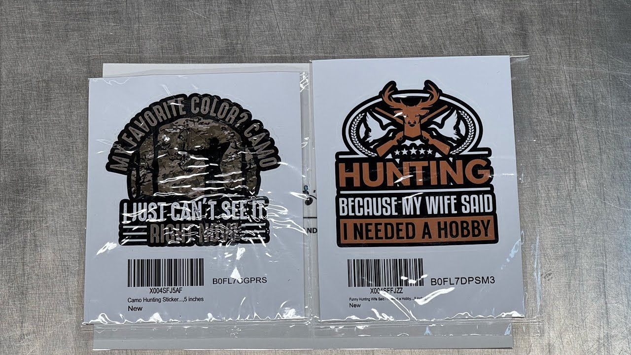 Hunting Sticker, Warning Home Protection Stickers, 5 inches - YouTube