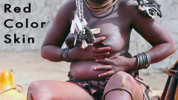 Himba Tribe Tradition of Smoke Baths and Red Color Skin - Namibia