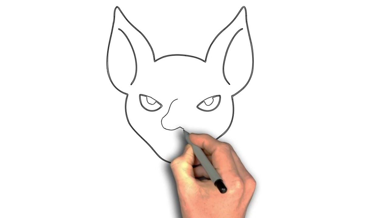 Easy to draw vampire bat head