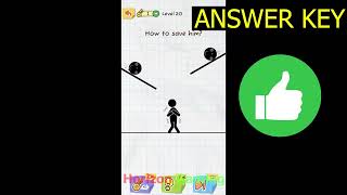Draw 2 Save: Stickman Puzzle LEVEL 20 - how to save him - Gameplay Walkthrough Android IOS screenshot 4
