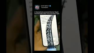 How a Smartphone Reads 60-Year-Old #technology #fyp#TechOriginals #VintageTech #ComputerHistory