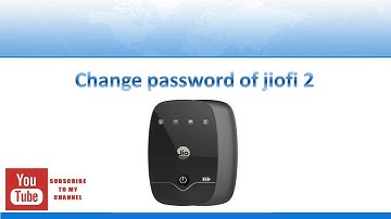 Change password of jiofi 2