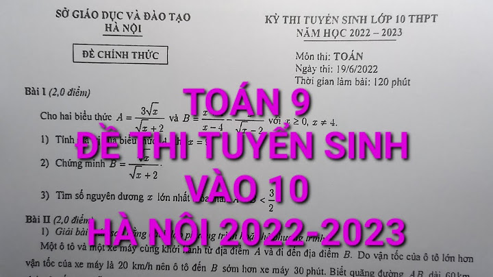 Bộ đề thi toán vào lớp 10 hà nội năm 2024