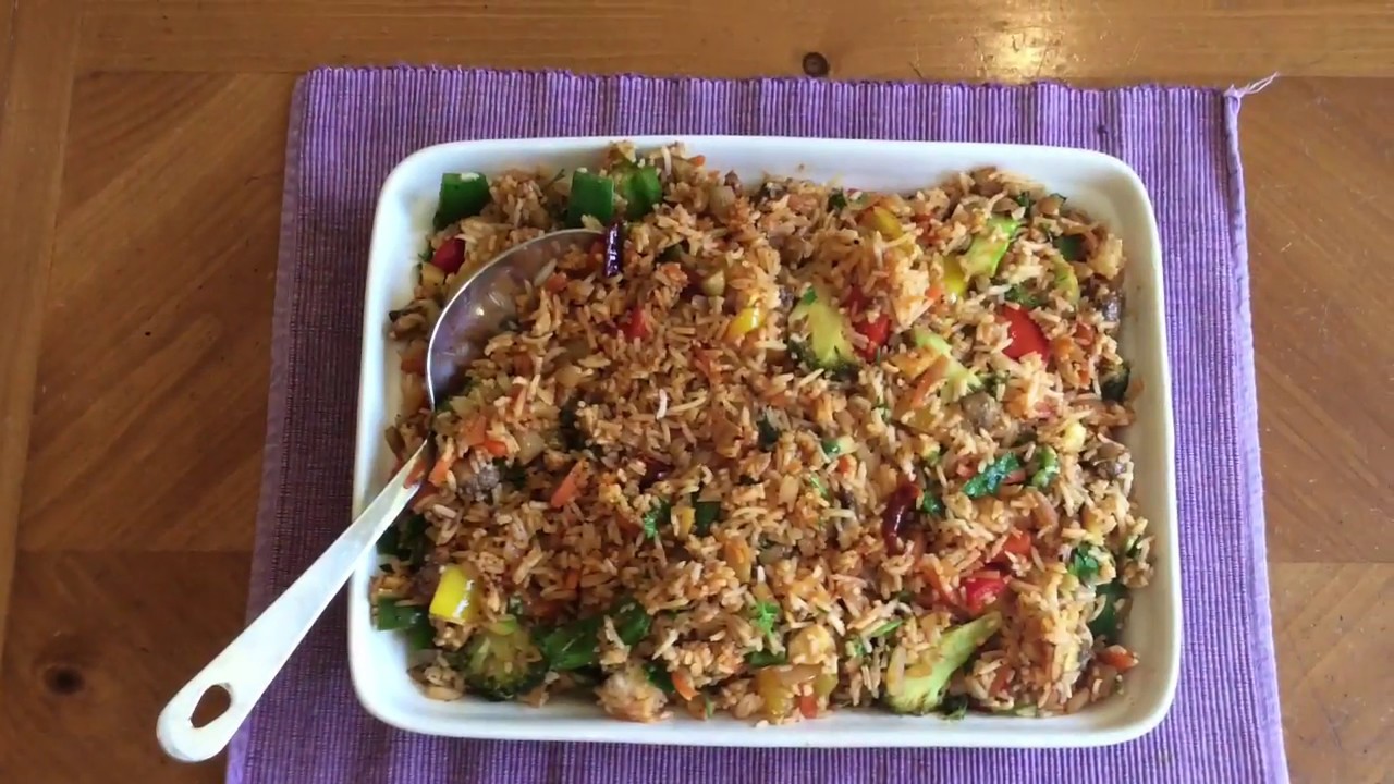 Sri Lankan Food Made Easy Vegetable Fried Rice YouTube