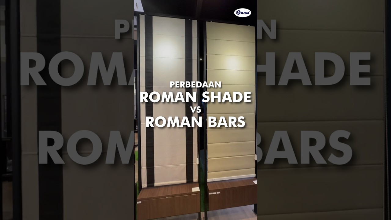 Perbedaan Roman Shade Blinds dan Roman Bars Blinds