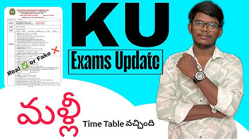 KU Degree Exams Update 2025 ||2nd 4th 6th Sem and 1st 3rd 5th Sem Backlog Exams ❓