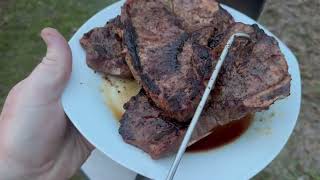 Shrinkflation Steaks! On an Upcycled Freon Bottle Grill.