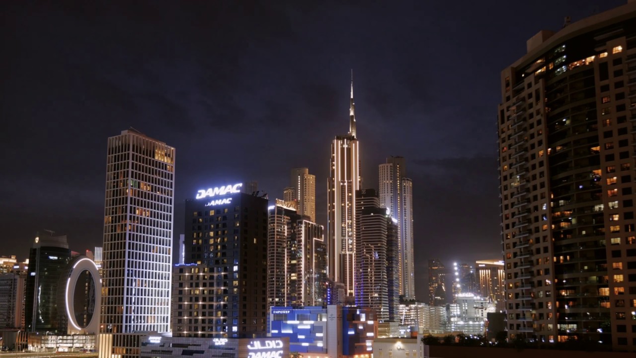 Dubai quarantine sunset Timelapse  HIGH QUALITY