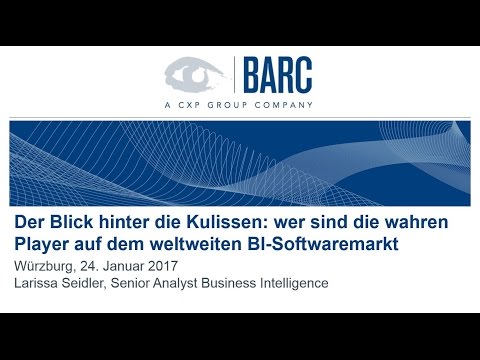 BARC-Webinar: Der Blick hinter die Kulissen  wer sind die wahren Player auf dem weltweiten BI Sof