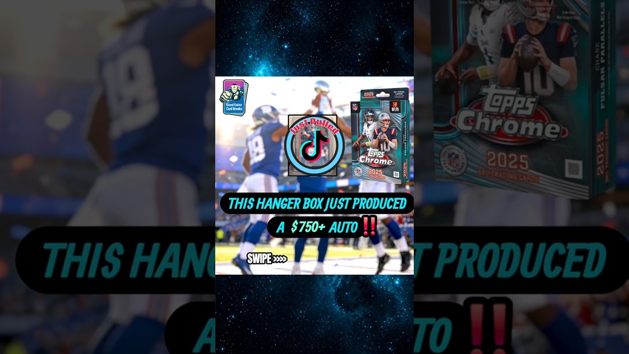 Do You Prefer The Topps Chrome 🏈 Hanger or Blaster Boxes🤔 #sportscards #toppschrome #tiktok #giants