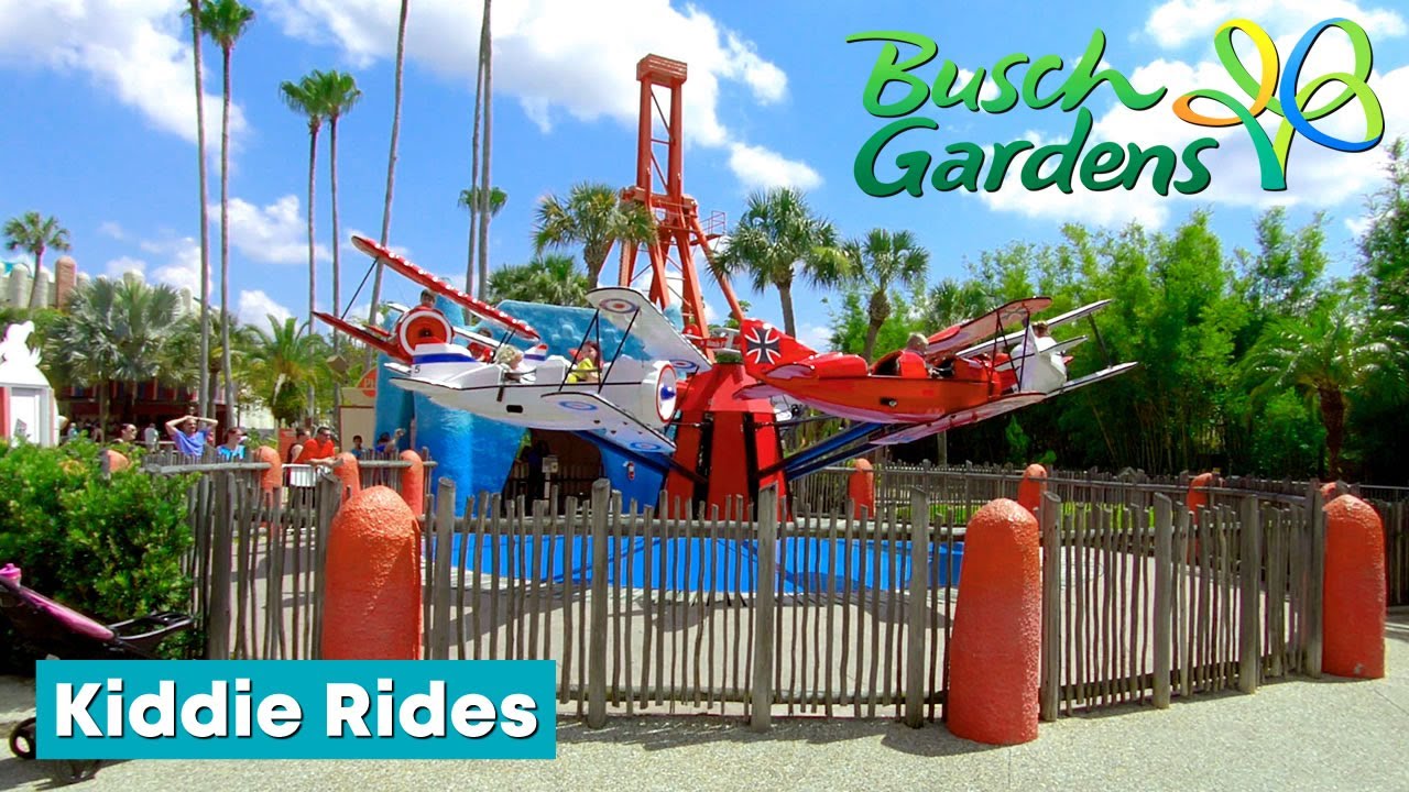 Busch Gardens Tampa 2019 Kiddie Rides Youtube