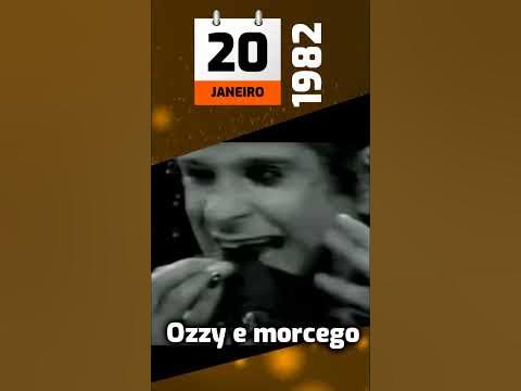 ozzy osbourne comendo morcego no palco
