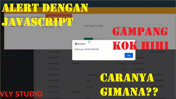Menampilkan alert javascript | VLY Studio