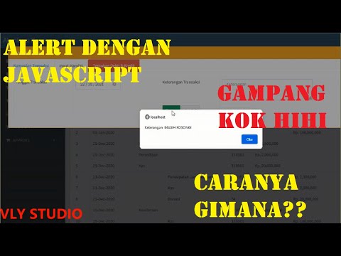 Menampilkan alert javascript | VLY Studio