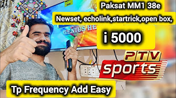 Echolink i 5000 Receiver Add Ptv Sport Frequency| Add tp i 5000 receiver channel tuning 