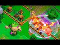 СУПЕР ДРАКОН И СКАЛЬНЫЙ ГОЛЕМ 2лвл НА РЕЙДЕ ! CLASH OF CLANS