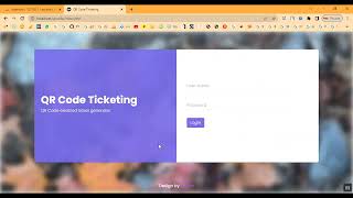 QR Code Ticketing in PHP