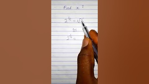 What Is X? | Exponential Equation | Olympiad Maths