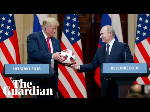 Putin gives Trump a ball from the World Cup