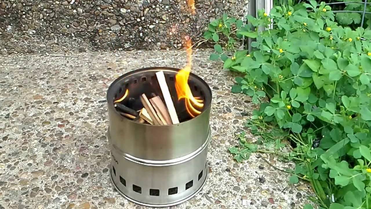 Lixada Wood Gasifier Camp Stove Silver Fire Clone Review & Test