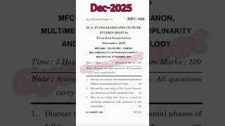 MFC-06: FOLKLORE : CANON, MULTIMEDIALITY, INTERDISCIPLINARITY AND SOCIAL EPISTEMOLOGY #december2025
