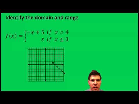 Piecewise Functions Domain and Range