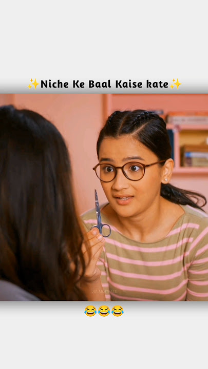 Niche ke baal kaise kate... #shorts